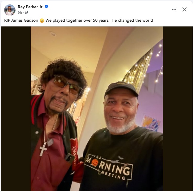 James Gadson Death-Music legend James Gadson Dies At 86