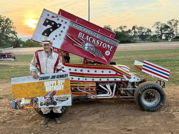 Jim Kennedy,Clinton County Speedway Mourns the Loss of Legend Cowboy Who PAssed Away At 91